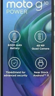 (Refurbished) MOTOROLA G10 Power (64 GB) (4 GB RAM) (Breeze Blue) Cheap