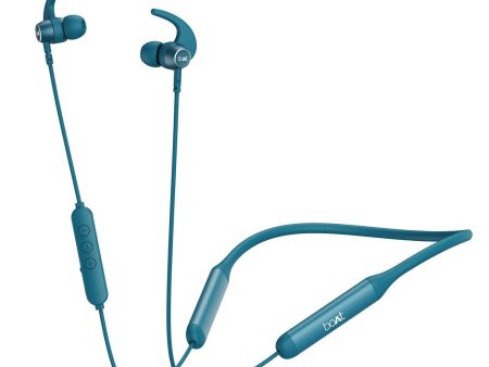 boAt Rockerz 330 Pro in-Ear Bluetooth Neckband with 60HRS Playtime, ASAP Charge, ENx Tech, Signature Sound, BT v5.2, Dual Pairing, IPX5, with Mic (Teal Green) on Sale