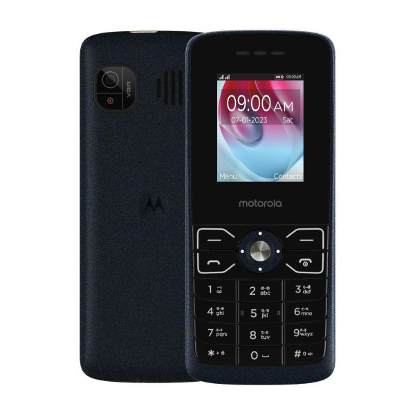 (Refurbished) Motorola a50G - Dual Sim Keypad Mobile with Expandable Memory Upto 32GB, Rear Camera, 1750 mAh Big Battery, 6 Indian Languages Input Support (Dark Blue) For Cheap