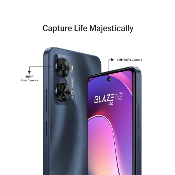 (Refurbished) Lava Blaze Pro 5G (Starry Night, 8GB RAM, 128GB Storage)| 50 MP AI Camera |120 Hz FHD+ Display | 33W Fast Charger | Upto 16 GB Expandable RAM Cheap