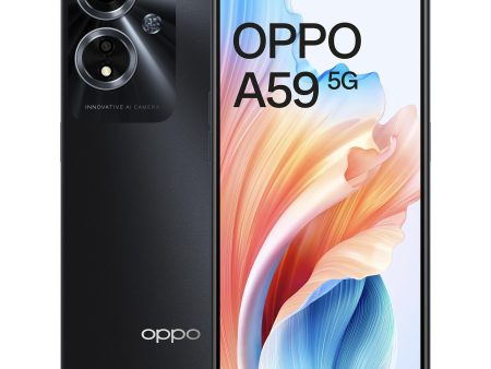 (Refurbished) OPPO A59 5G (Starry Black, 6GB RAM, 128GB Storage) | 5000 mAh Battery with 33W SUPERVOOC Charger | 6.56  HD+ 90Hz Display | with No Cost EMI Additional Exchange Offers Cheap