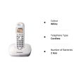 Panasonic Single Line 2.4 KX-TG3611SX Digital Cordless Landline Phone (White) Online now