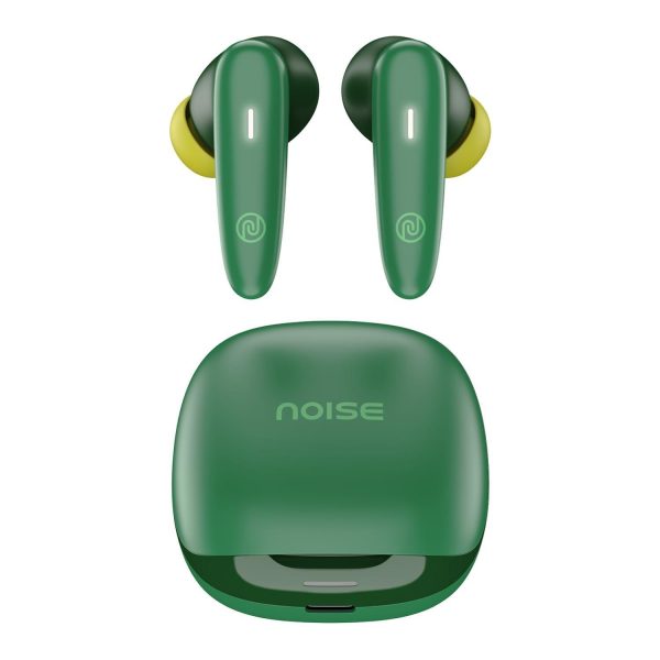 Noise Buds VS401 in-Ear Truly Wireless Earbuds with 50H of Playtime, Low Latency(up-to 50ms), Quad Mic with ENC, Instacharge(10 min=200 min),10mm Driver, BT v5.3(Forest Green) Hot on Sale