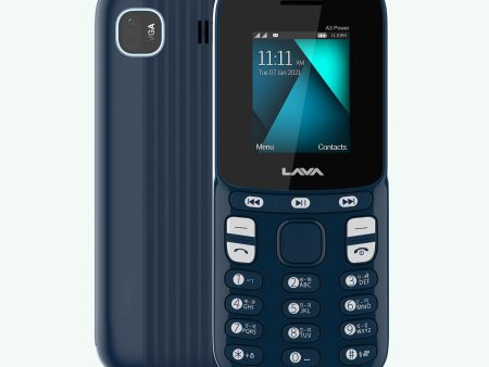 (Refurbished) Lava A3 Vibe Dual Sim Mobile with 1750 mAh Big Battery, 32 GB Expandable Storage and Vibrate Mode Dark Blue Sale