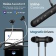 Boult Audio YCharge Wireless in Ear Bluetooth Earphones with 12H Playtime, Type-C Fast Charging (20Min=100% Playtime), Pro+ Calling Mic, Made in India, 12mm Bass Drivers, IPX5 Neckband (Black) Sale