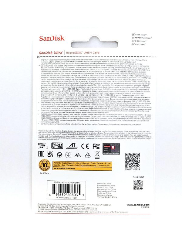 SanDisk Ultra® microSDXC™ UHS-I Memory Card, 1.5TB, Up to 150MB s on Sale