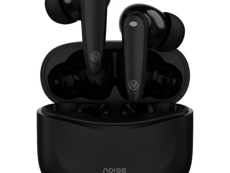 Noise Buds VS106 Truly Wireless in-Ear Earbuds with 50H Playtime, Quad Mic with ENC, Instacharge(10 min=200 min),Ultra-Low Latency(up to 40ms), 10mm Driver, and BT v5.3 (Jet Black) Online now