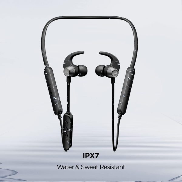 boAt Rockerz 258 Pro+ Bluetooth in Ear Earphones with Upto 60 Hours Playback, ASAP Charge, IPX7, Dual Pairing and Bluetooth v5.0(Active Black) Sale