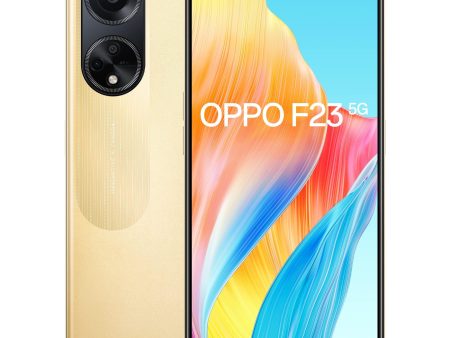 (Refurbished) Oppo F23 5G (Bold Gold, 8GB RAM, 256GB Storage) | 5000 mAh Battery with 67W SUPERVOOC Charger | 64MP Rear Triple AI Camera with Microlens | 6.72  FHD+ 120Hz Display | with Offers on Sale