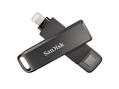 SanDisk 128 GB iXpand USB 3.0 Flash Drive Luxe for iPhone, iPad Pro, MAC Devices, Type-C Android Phone & Other Devices (SDIX70N-128G-GN6NE) Supply