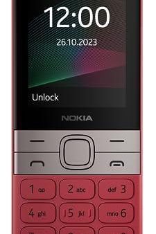 (Refurbished) Nokia 150 Dual SIM Premium Keypad Phone | Rear Camera, Long Lasting Battery Life, Wireless FM Radio & MP3 Player and All-New Modern Premium Design | Red For Discount