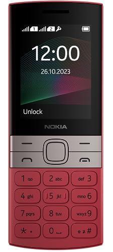 (Refurbished) Nokia 150 Dual SIM Premium Keypad Phone | Rear Camera, Long Lasting Battery Life, Wireless FM Radio & MP3 Player and All-New Modern Premium Design | Red For Discount