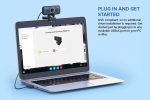 Creative Live! Cam Sync 1080P V2 Full Hd Wide-Angle USB Webcam with Auto Mute and Noise Cancellation for Video Calls,Improved Dual Built-in Mic,Privacy Lens Cap,Universal Tripod Mount,Black-Optical Online Sale