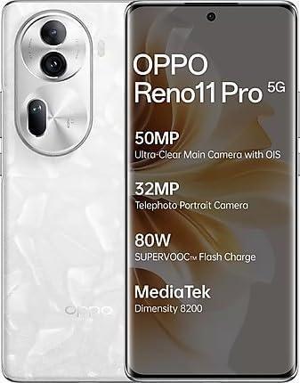 (Refurbished) Oppo Reno 11 Pro 5G (Pearl White, 12GB RAM 256GB Storage) Hot on Sale