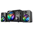 Ant Esports GS350 Pro 2.1 Stereo Gaming Speakers 15W,USB Powered Bluetooth Desktop Speaker Plus 3.5 mm Aux-in, in-line VolumeControl,RGB LED Lights Multimedia Speakers for PC, Laptop,Tablet,Cellphone For Discount