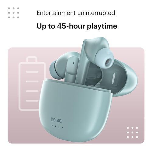 Noise Buds VS104 Truly Wireless Earbuds with 45H of Playtime, Quad Mic with ENC, Instacharge(10 min=200 min), 13mm Driver,Low Latency, BT v5.2 (Mint Green) Online Sale