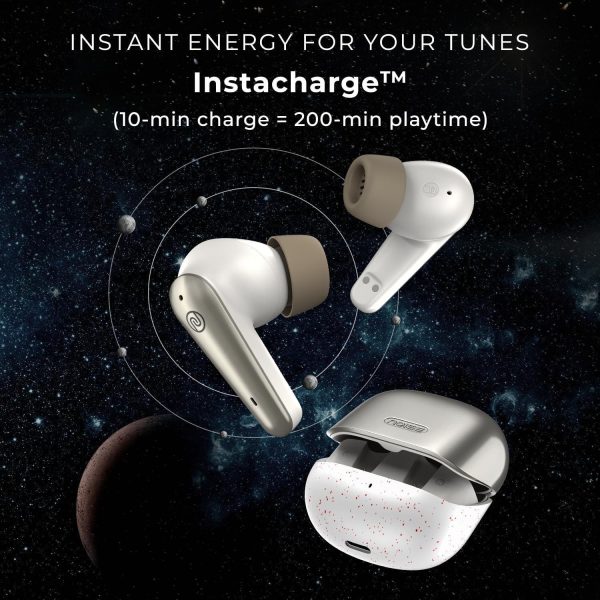 Noise Buds X Prime in-Ear Truly Wireless Earbuds with 120H of Playtime, Quad Mic with ENC, Instacharge(10 min=200 min),Premium Dual Tone Finish, 11mm Driver, BT v5.3(Champagne White) Online