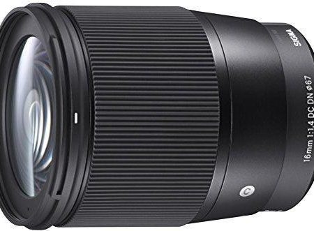 Sigma 16mm F 1.4 DC DN Contemporary Lens for Sony E Mount Mirrorless Cameras (APS- C Format, Black) Online