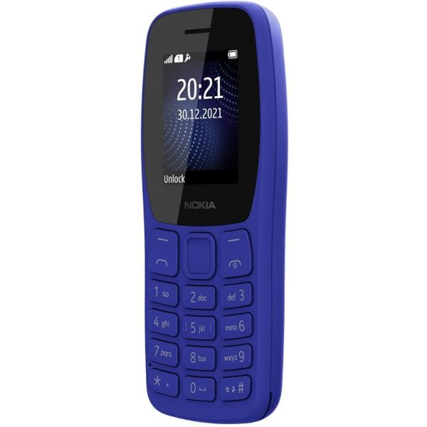 (Refurbished) Nokia 105 Classic | Single SIM Keypad Phone with Built-in UPI Payments, Long-Lasting Battery, Wireless FM Radio, Charger in-Box | Blue Fashion