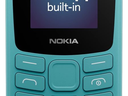 (Refurbished) Nokia All-New 105 Keypad Phone with Built-in UPI Payments, Long-Lasting Battery, Wireless FM Radio | Cyan on Sale