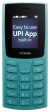 (Refurbished) Nokia All-New 105 Keypad Phone with Built-in UPI Payments, Long-Lasting Battery, Wireless FM Radio | Cyan on Sale