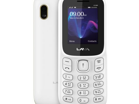 (Refurbished) Lava A3 Vibe Dual Sim Mobile with 1750 mAh Big Battery, 32 GB Expandable Storage and Vibrate Mode White Beige Sale