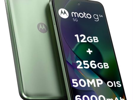 (Refurbished) Motorola G54 5G (Mint Green, 12GB RAM, 256GB Storage) | MediaTek Dimensity 7020 Processor | 6000mAh Battery with 30W Turbocharging | 50 MP OIS Camera with UltraPixel Technology | 6000 mAh Battery Online