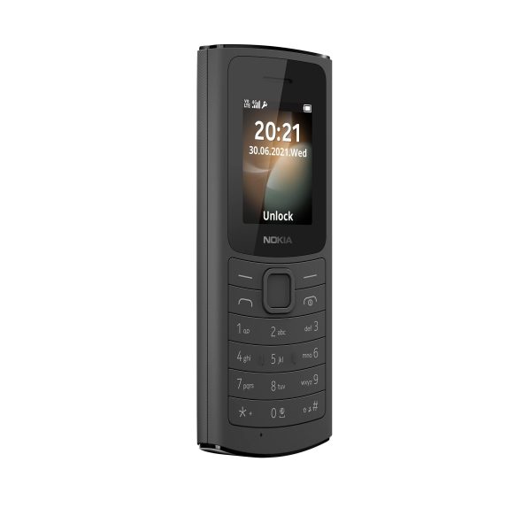 (Refurbished) Nokia 110 4G with Volte HD Calls, Up to 32GB External Memory, FM Radio (Wired & Wireless Dual Mode), Games, Torch | Black Cheap