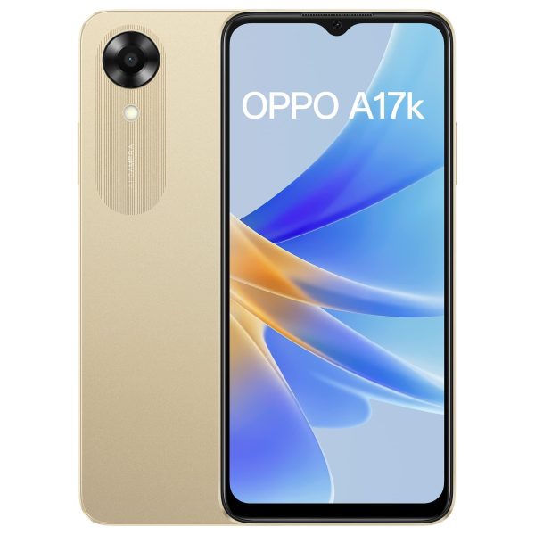 (Refurbished) Oppo A17k (Gold, 3GB RAM, 64GB Storage) with No Cost EMI Additional Exchange Offers For Cheap