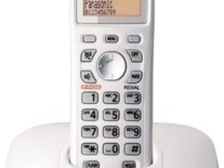 Panasonic Single Line 2.4 KX-TG3611SX Digital Cordless Landline Phone (White) Online now