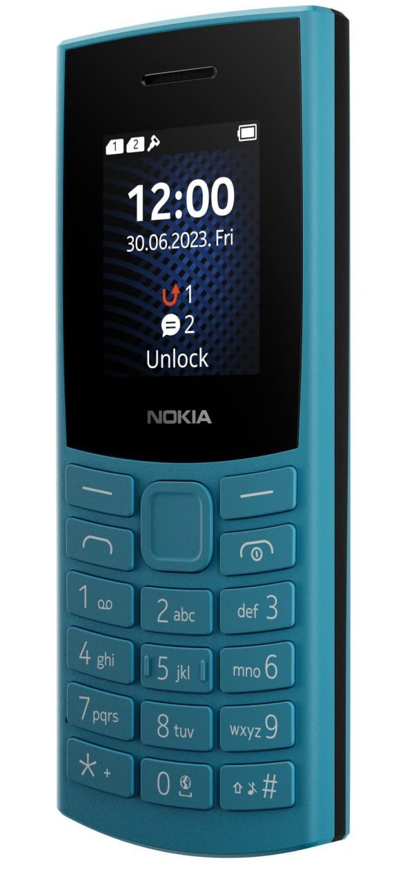 (Refurbished) Nokia 106 4G Keypad Phone with 4G, Built-in UPI Payments App, Long-Lasting Battery, Wireless FM Radio & MP3 Player, and MicroSD Card Slot | Blue For Sale