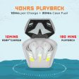 boAt Airdopes 190 in Ear TWS Earbuds with Beast Mode(50ms) for Gaming, 40H Playtime, Breathing LEDs, Quad Mics ENx Tech, ASAP Charge & BTv5.3(White Sabre) Online Sale