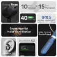 Boult Audio ZCharge Bluetooth Earphones with 40H Playtime, Dual Pairing Neckband, Zen™ ENC Mic, Type-C Fast Charging (10Mins=15Hrs), Biggest 14.2mm Bass Driver IPX5 Premium Silicone Neck Band (Blue) For Cheap