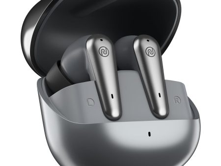 Noise Buds X Prime in-Ear Truly Wireless Earbuds with 120H of Playtime, Quad Mic with ENC, Instacharge(10 min=200 min),Premium Dual Tone Finish, 11mm Driver, BT v5.3(Silver Grey) Online Hot Sale