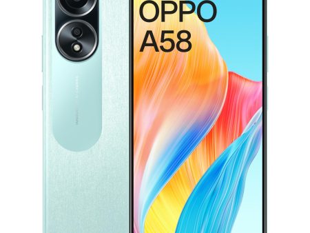 (Refurbished) Oppo A58 (Dazzling Green, 6GB RAM, 128GB Storage) | 5000 mAh Battery and 33W SUPERVOOC | 6.72  FHD+ Punch Hole Display | Dual Stereo Speakers with No Cost EMI Additional Exchange Offers For Cheap