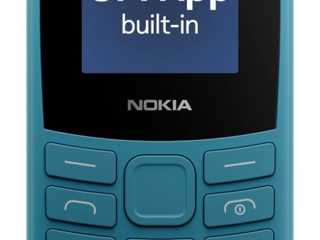 (Refurbished) Nokia 106 4G Keypad Phone with 4G, Built-in UPI Payments App, Long-Lasting Battery, Wireless FM Radio & MP3 Player, and MicroSD Card Slot | Blue For Sale