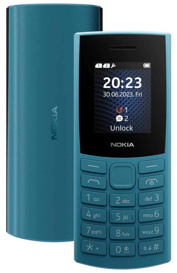 (Refurbished) Nokia 106 4G Keypad Phone with 4G, Built-in UPI Payments App, Long-Lasting Battery, Wireless FM Radio & MP3 Player, and MicroSD Card Slot | Blue For Sale