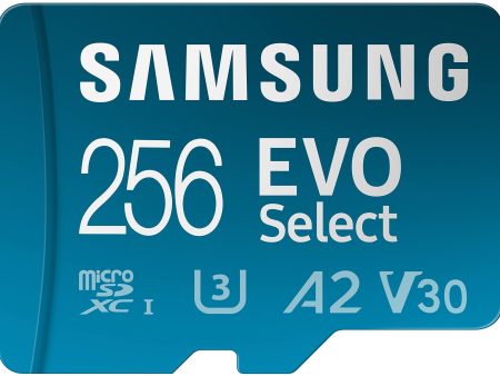 SAMSUNG EVO Select Micro SD-Memory-Card + Adapter, 256GB microSDXC 130MB s Full HD & 4K UHD, UHS-I, U3, A2, V30, Expanded Storage for Android Smartphones, Tablets, Nintendo-Switch (MB-ME256KA AM) Online