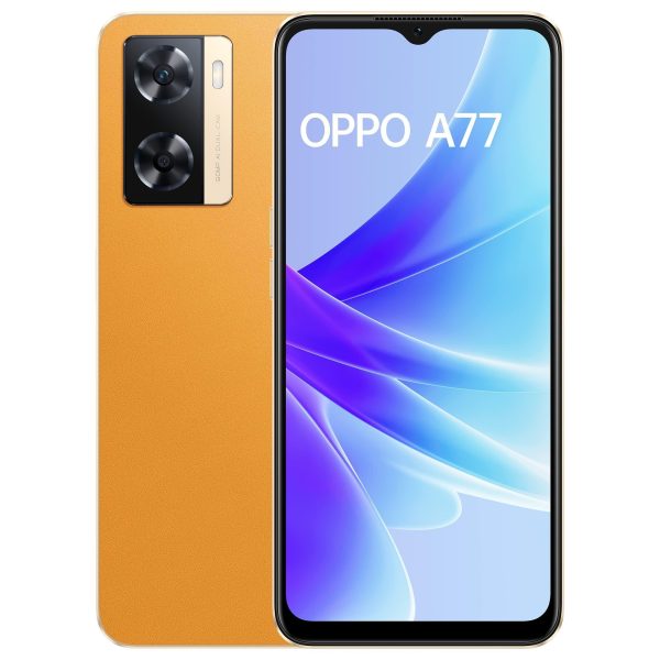 (Refurbished) OPPO A77 (Sunset Orange, 4GB RAM, 128 Storage) Without Offers Online Sale