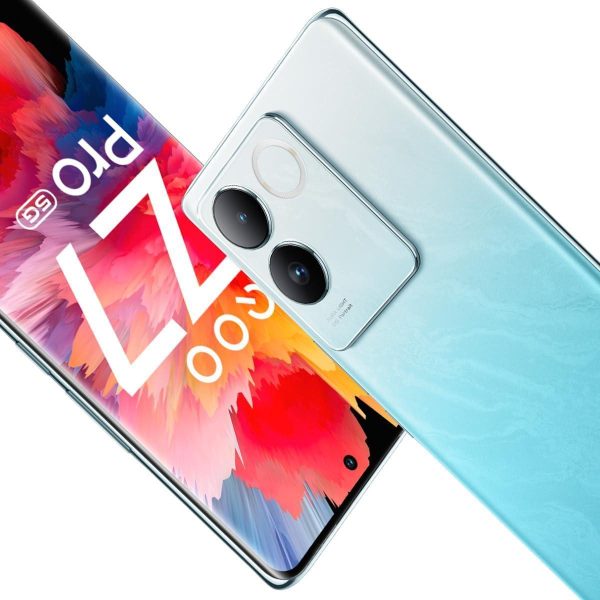 (Refurbished) iQOO Z7 Pro 5G (Blue Lagoon, 8GB RAM, 256GB Storage) | 3D Curved AMOLED Display | 4nm MediaTek Dimesity 7200 5G Processor | 64MP Aura Light OIS Camera | Segment s Slimmest & Lightest Smartphone Online Sale