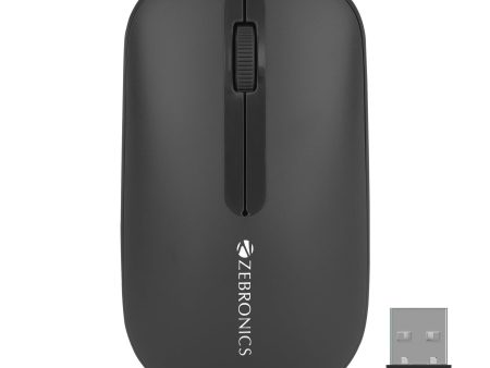 ZEBRONICS PULSE Wireless Mouse, Multi Connectivity, Dual Bluetooth, for Mac, Laptop, Computer, Tablet, 2.4GHz, 1200 DPI, Comfortable & Lightweight (Black) Online Hot Sale