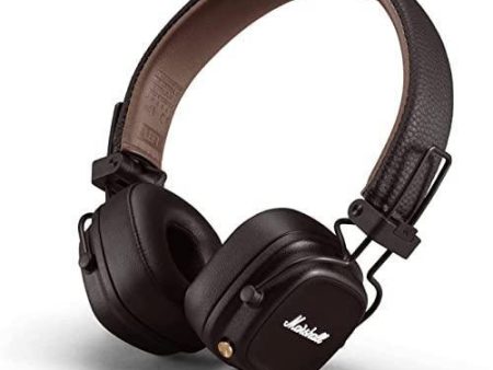 Marshall Major IV Wireless Bluetooth On Ear Headphone with Mic (Brown) Discount