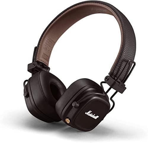 Marshall Major IV Wireless Bluetooth On Ear Headphone with Mic (Brown) Discount