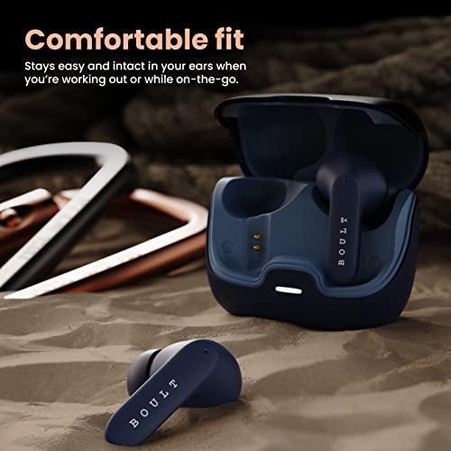 Boult Audio Z40 True Wireless in Ear Earbuds with 60H Playtime, Zen™ ENC Mic, Low Latency Gaming, Type-C Fast Charging, Made in India, 10mm Rich Bass Drivers, IPX5, Bluetooth 5.3 Ear Buds TWS (Blue) Online Hot Sale