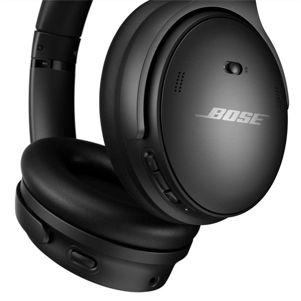 Bose Quietcomfort 45 Bluetooth Wireless Over Ear Headphones with Mic Noise Cancelling - Triple Black on Sale