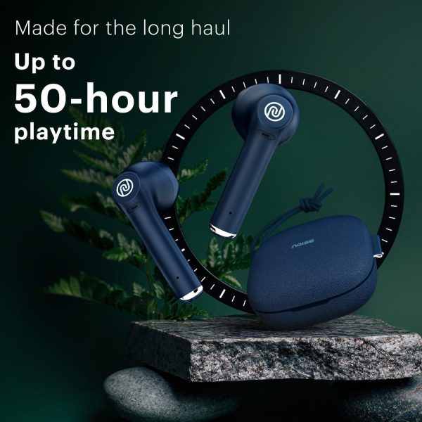 Noise Buds Explore in Ear TWS Earbuds with 50H of Playtime, Quad Mic with ENC, Instacharge(10 min=120 min), 12mm Driver, Low Latency(up to 50ms), BT v5.3 (Cobalt Blue) For Cheap