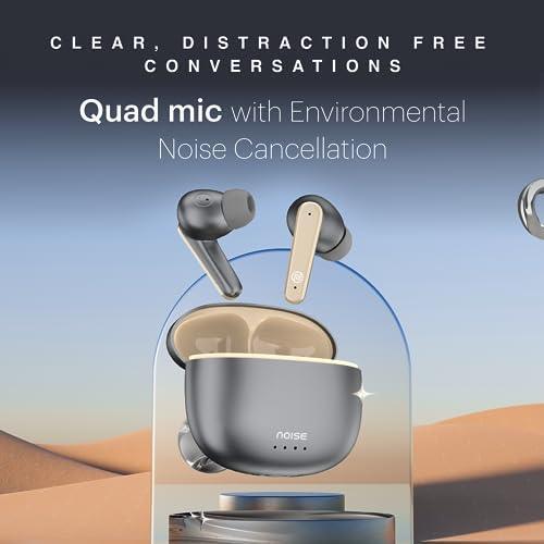 Noise Buds VS104 Max Truly Wireless in-Ear Earbuds with ANC(Up to 25dB),Up to 45H Playtime, Quad Mic with ENC, Instacharge(10 min=180 min), 13mm Driver, BT v5.3 (Silver Grey) Online Hot Sale