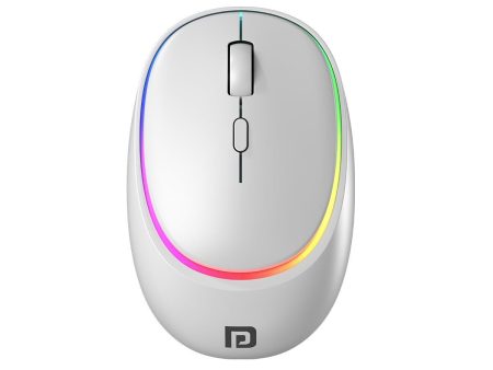 Portronics Toad IV Bluetooth Mouse with 2.4 GHz Wireless (Dual Connectivity), Rechargeable, Connect up to 3 Devices, RGB Lights, Adjustable Optical DPI, for Laptop, PC, Tablet, Smartphone (White) on Sale