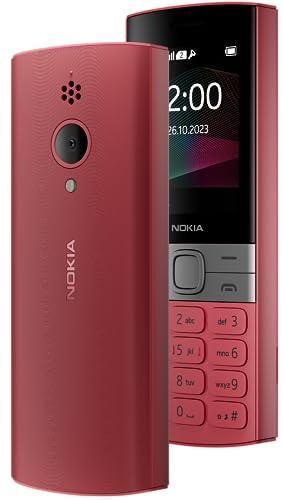 (Refurbished) Nokia 150 Dual SIM Premium Keypad Phone | Rear Camera, Long Lasting Battery Life, Wireless FM Radio & MP3 Player and All-New Modern Premium Design | Red For Discount