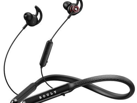 Boult Audio Curve Max Bluetooth Earphones with 100H Playtime, Clear Calling ENC Mic, Dual Device Connectivity, Lowest Latency Gaming, 13mm Bass Driver, Made in India Neckband Wireless Earphone (Black) Hot on Sale